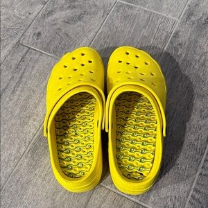 Kids Bright Yellow Slip-On Sandal Clogs